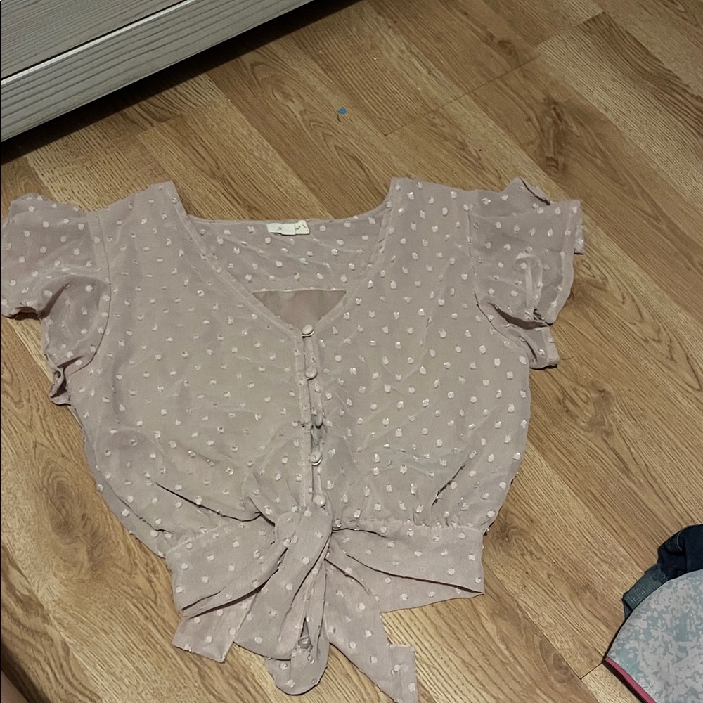 Women's Button-Down Crop Top